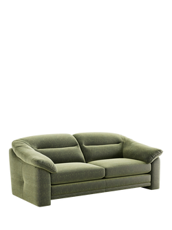 At the Helm Alba Large 3 Seater Velvet Sofa, Balmoral Forest