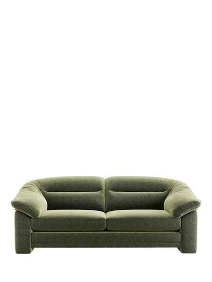 At the Helm Alba Large 3 Seater Velvet Sofa - view 2, Balmoral Forest