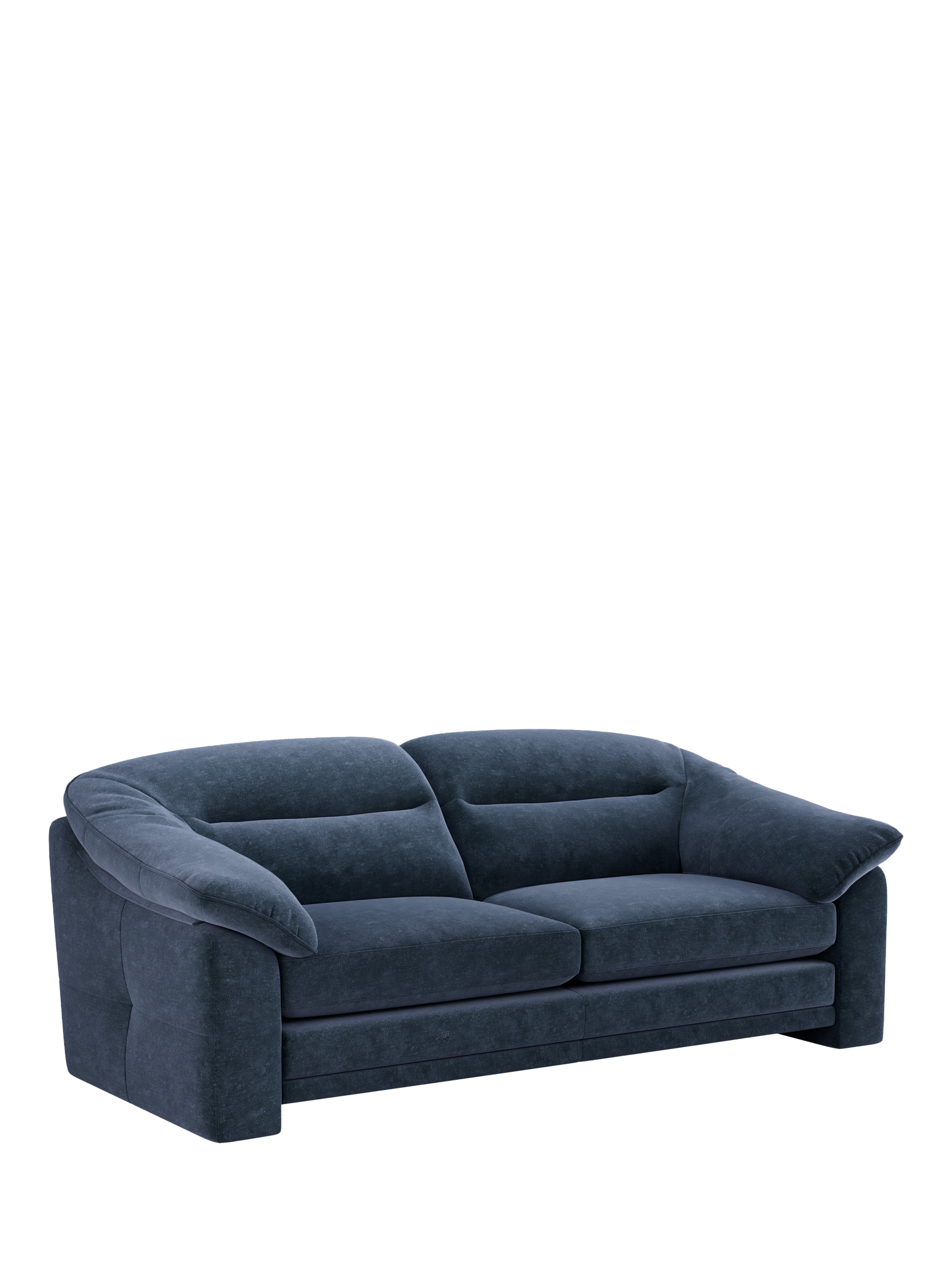 Alba Range, At the Helm Alba Large 3 Seater Velvet Sofa, Chiltern Midnight
