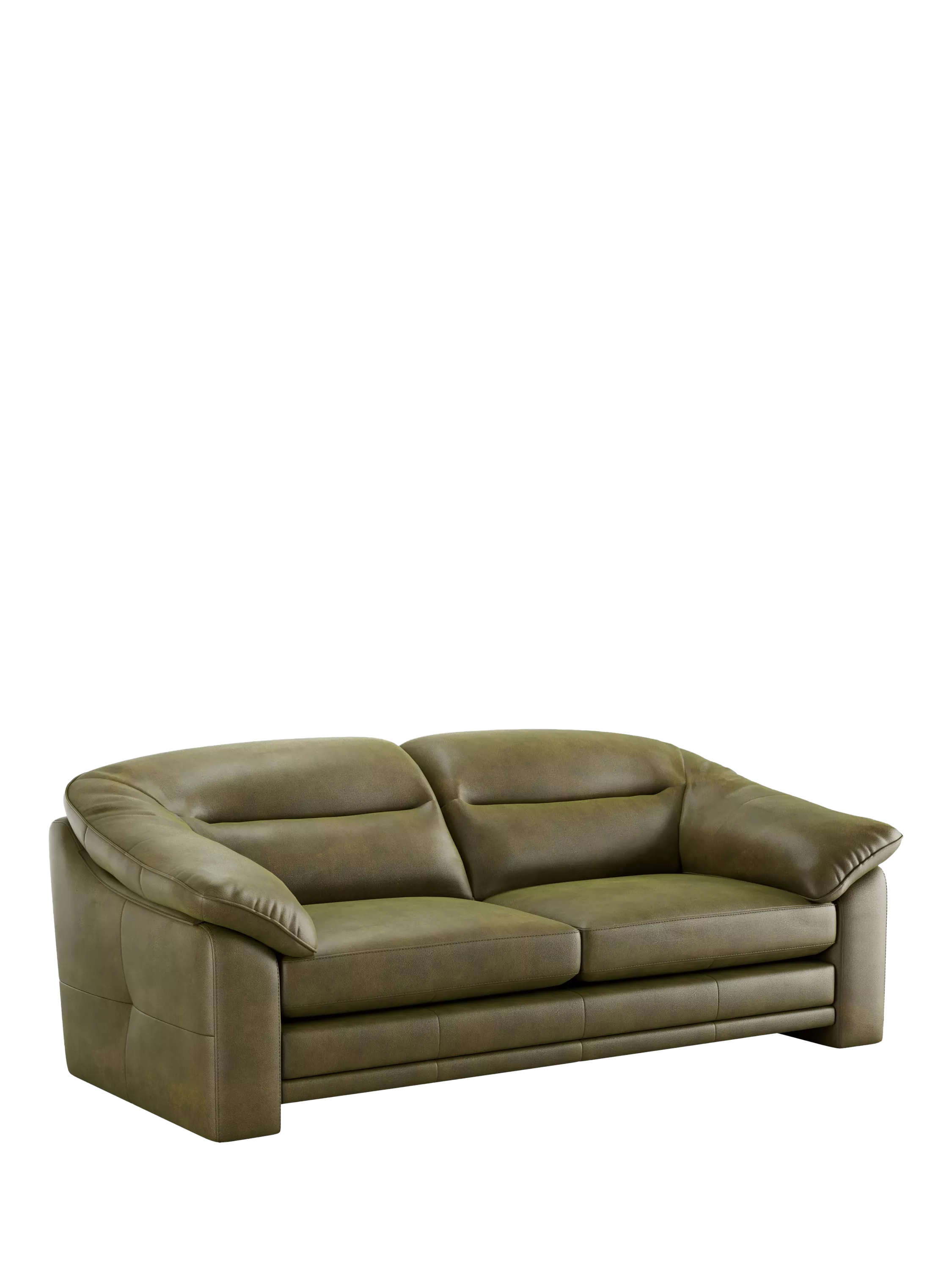 At the Helm Alba Large 3 Seater Leather Sofa