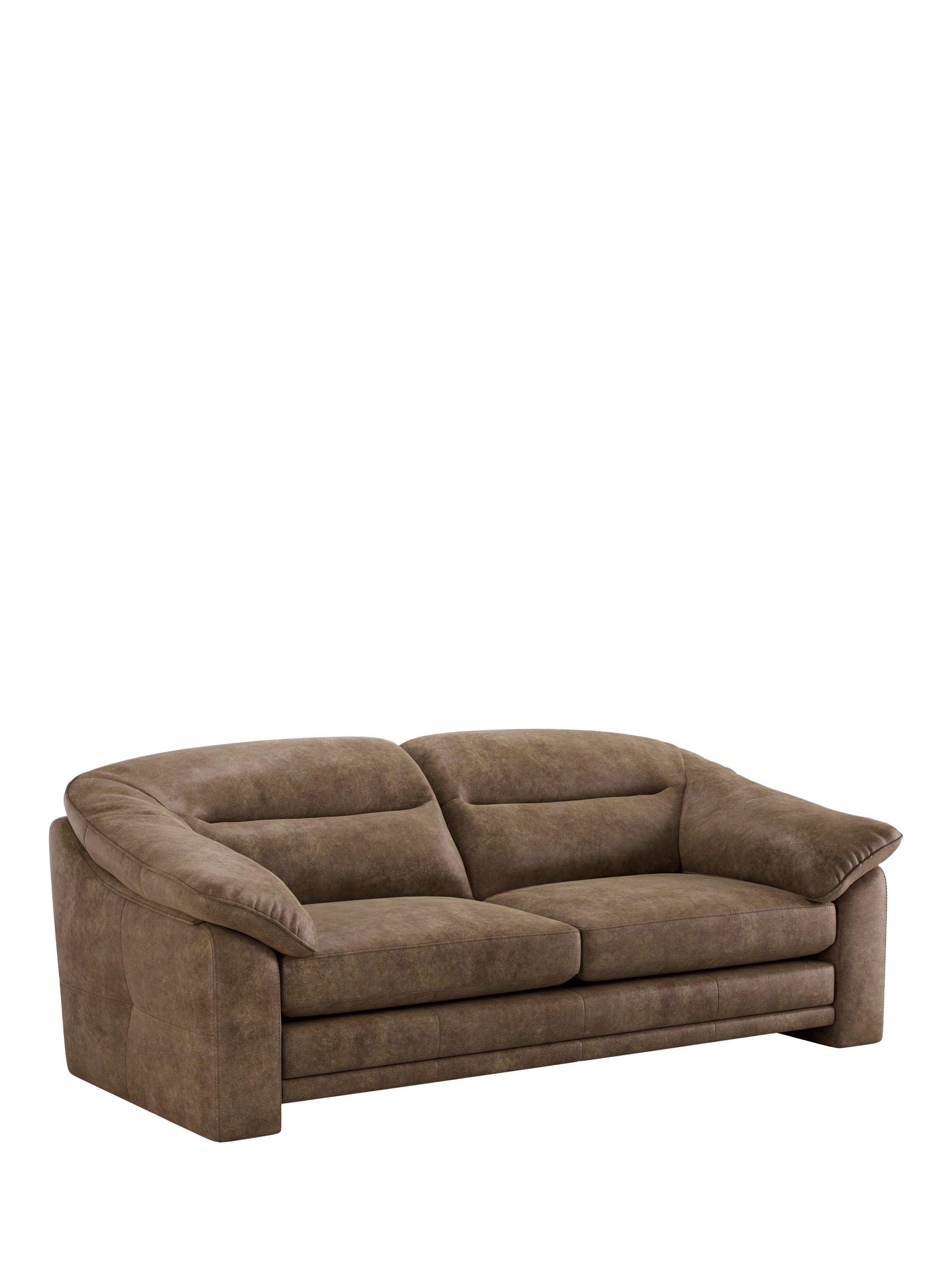 Alba Range, At the Helm Alba Large 3 Seater Leather Sofa, Explorer Dragonstone