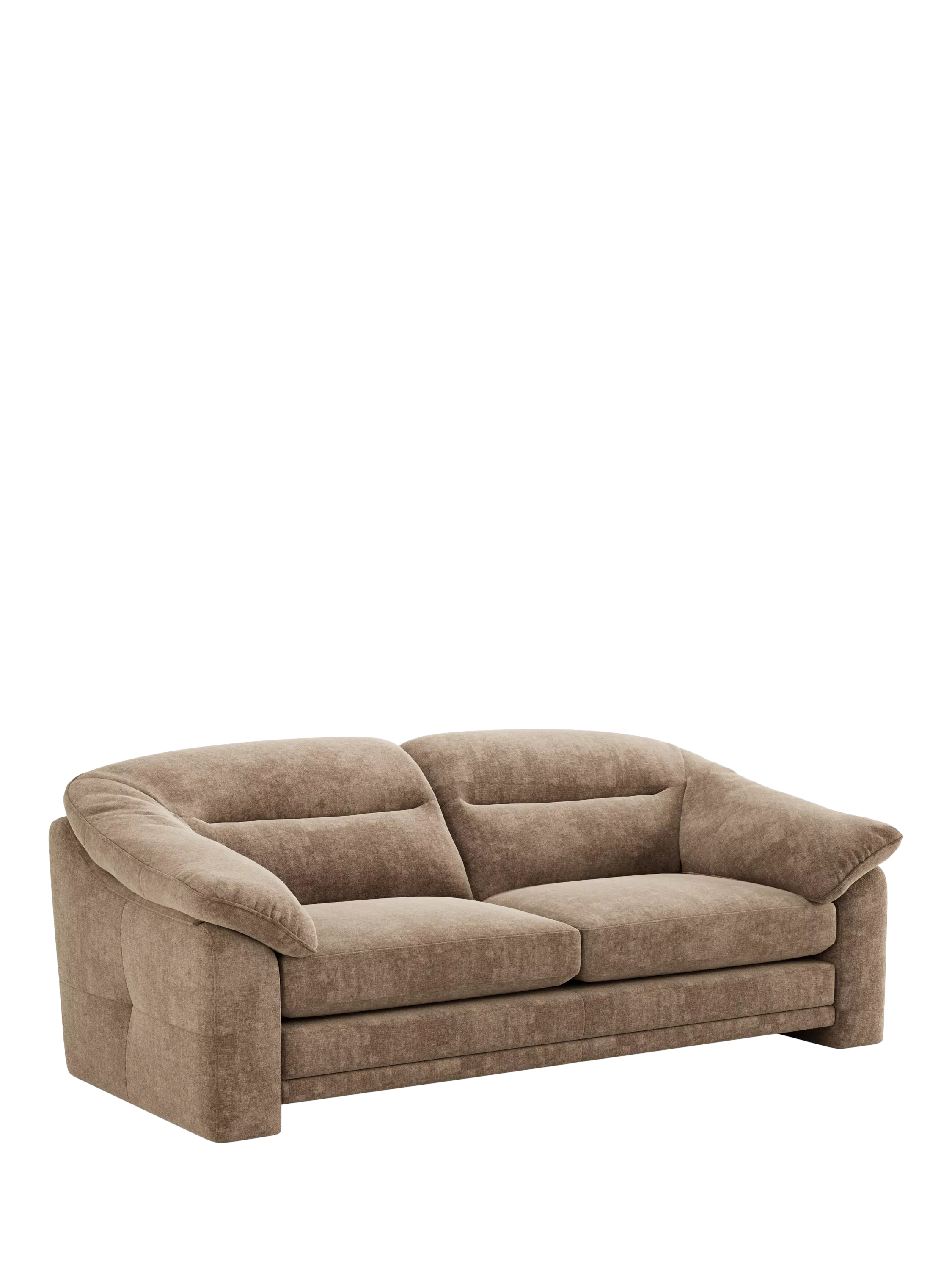 At the Helm Alba Large 3 Seater Velvet Sofa, Pembroke Millstone