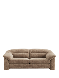 At the Helm Alba Large 3 Seater Velvet Sofa, Pembroke Millstone - view 2, Pembroke Millstone