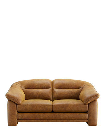 At the Helm Alba Medium 2 Seater Leather Sofa - view 2, Adventurer Coyote Tan
