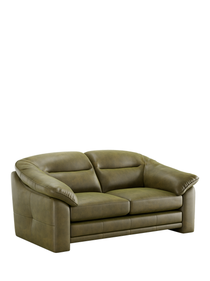 At the Helm Alba Medium 2 Seater Leather Sofa, Adventurer Desert Cacti