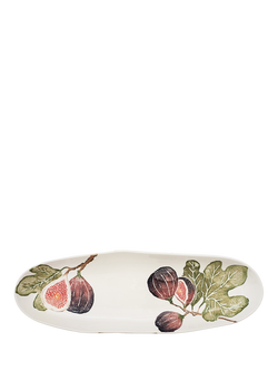 BlissHome Fig Earthenware Shallow Platter, 59cm, Purple/Multi, Purple