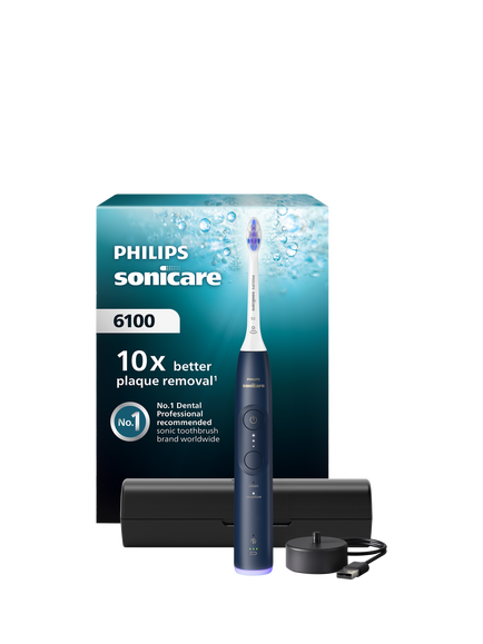 Philips Sonicare 6100 Electric Toothbrush, Navy