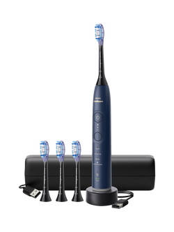 Philips Sonicare 7100 Series HX7423/08d Electric Toothbrush with 4 Replacement Brush Heads, Navy, Navy