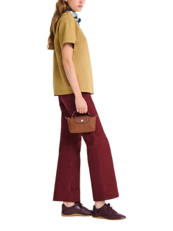 Longchamp Le Pliage Original Pouch - view 2, Cognac