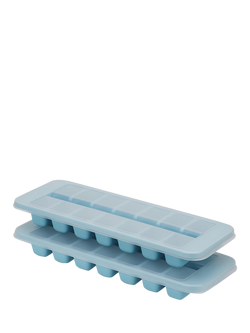 Joseph Joseph Flow Easy Fill Ice Cube Tray, Set of 2, Blue