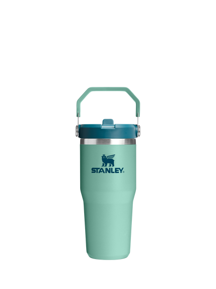 Stanley IceFlow Flip Straw Stainless Steel Leak-Proof Tumbler, 410ml, Spring Green, Spring Green