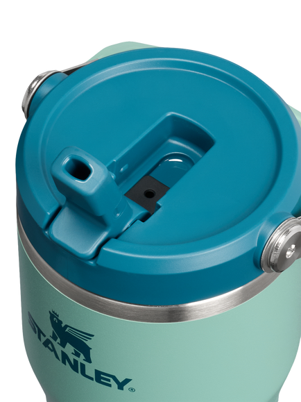 Stanley IceFlow Flip Straw Stainless Steel Leak-Proof Tumbler, 410ml, Spring Green - view 2, Spring Green