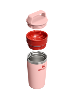 Stanley Cafe To-Go Insulated Leak-Proof Stainless Steel Travel Mug, 355ml, Peach Rose - view 2, Peach Rose