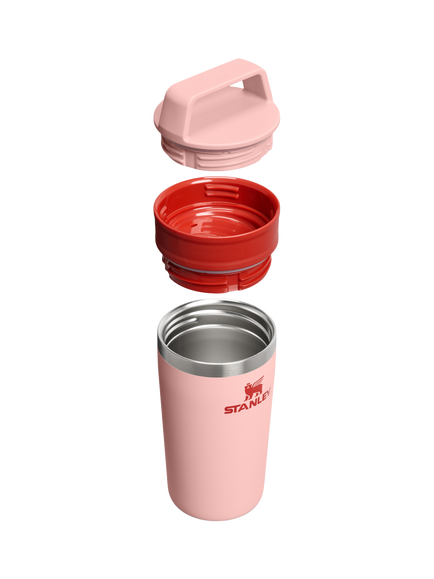 Stanley Cafe To-Go Insulated Leak-Proof Stainless Steel Travel Mug, 355ml, Peach Rose - view 2, Peach Rose