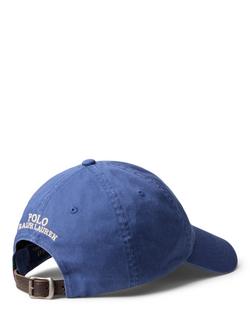 Ralph Lauren Cotton Bear Baseball Cap, Navy - view 2, Light Navy