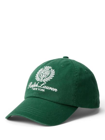 Ralph Lauren Heritage Crest Embroidered Cotton Baseball Cap, New Forest