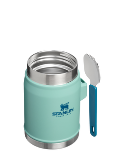 Stanley Vacuum Insulated Stainless Steel Flask & Spork, 400ml, Spring Green - view 2, Spring Green