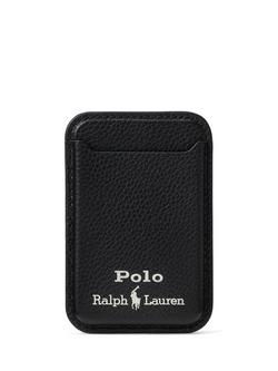 Ralph Lauren Leather Card Case with MagSafe, Black, Black