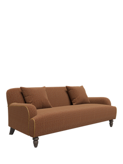 Tetrad Lewis Large 3 Seater Sofa - view 2, Jura Rose