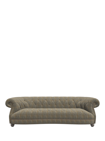 Tetrad Sandwick Medium 3 Seater Sofa, Harris Tweed Bracken Hb, Tan Piping