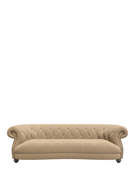 Tetrad Sandwick Medium 3 Seater Sofa, Harris Tweed Jura Stag, Timber Piping
