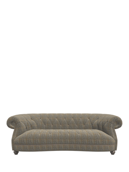 Tetrad Sandwick Small 2 Seater Sofa, Harris Tweed Bracken Hb, Tan Piping
