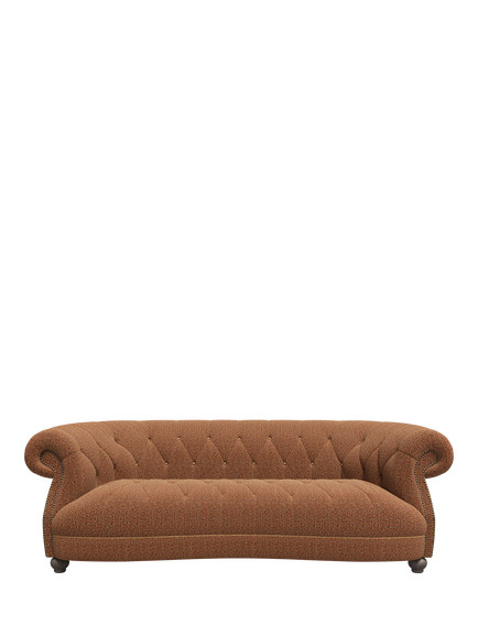 Tetrad Sandwick Small 2 Seater Sofa, Harris Tweed Jura Rose, Rawhide Piping