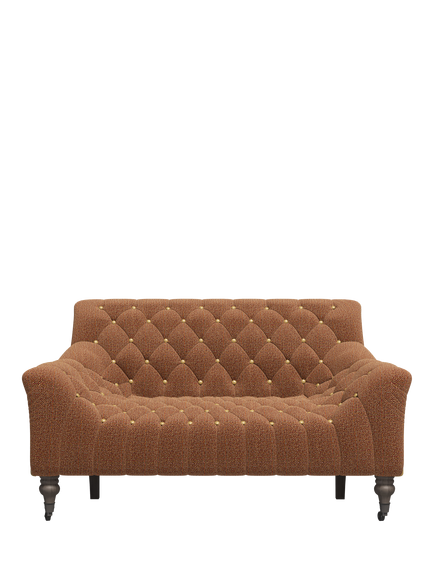Tetrad Skittle Petite 2 Seater Sofa, Harris Tweed Jura Rose, Rawhide