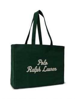 Ralph Lauren Canvas Tote Bag, Green, Green