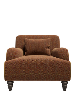 Tetrad Lewis Armchair, Mahogany Leg, Jura Rose