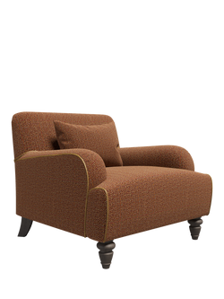 Tetrad Lewis Armchair, Mahogany Leg - view 2, Jura Rose