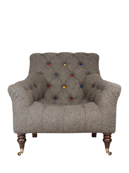 Tetrad Skittle Armchair, Harris Tweed Skye Overcast, Skye Overcast