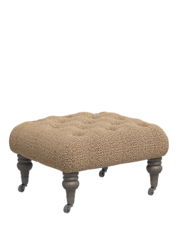 Tetrad Skittle Button Detail Footstool - view 2, Jura Stag