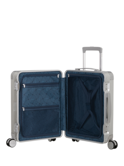 American Tourister Soundbox Alu 4-Wheel Spinner 55cm Cabin Case - view 2, Silver