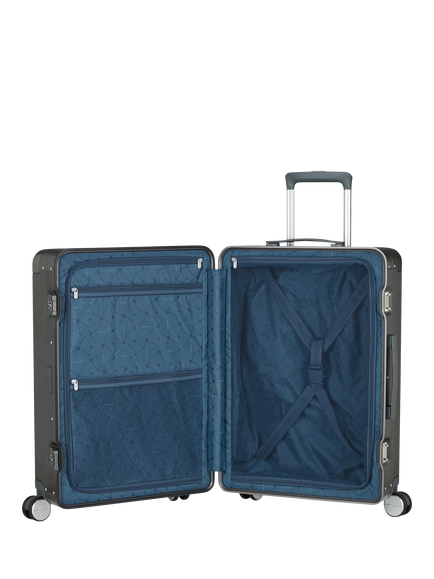American Tourister Soundbox Alu 4-Wheel Spinner 68cm Medium Suitcase - view 2, Brushed Anthracite