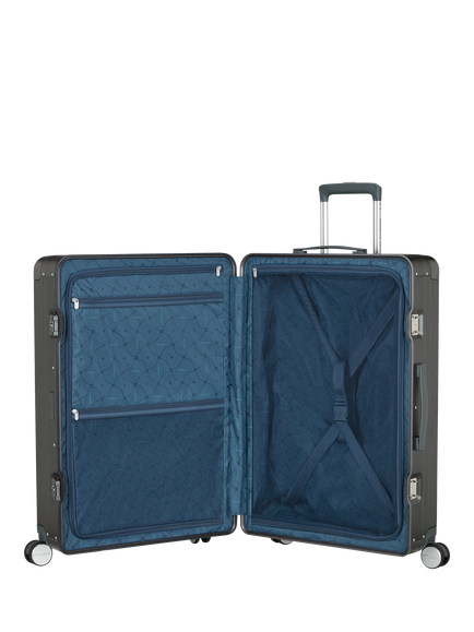 American Tourister Soundbox Alu 4-Wheel Spinner 77cm Large Suitcase - view 2, Brushed Anthracite