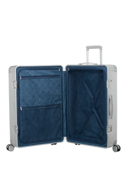 American Tourister Soundbox Alu 4-Wheel Spinner 77cm Large Suitcase - view 2, Silver