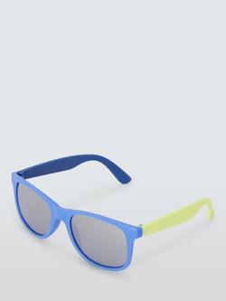 John Lewis Kids' Colourblock Sunglasses, Blue, Blue