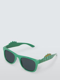 John Lewis Kids' Dinosaur Sunglasses, Green, Green