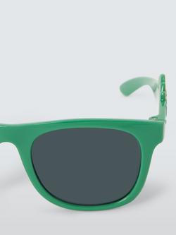 John Lewis Kids' Dinosaur Sunglasses, Green - view 2, Green