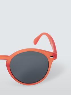 John Lewis Kids' Frosted Sunglasses, Orange - view 2, Orange