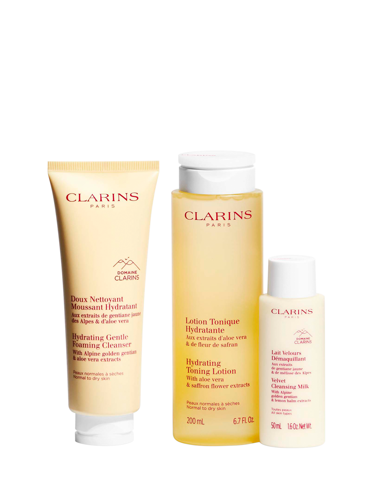 Product image 2 of 5, which shows Clarins Value Pack Cleansing Pouch for Normal/Dry Skin Gift Set
