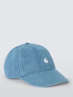 Carhartt WIP Lucas Baseball Cap, Blue Denim, Blue Denim
