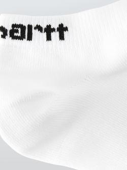 Carhartt WIP Script Trainer Socks, Pack of 3, White White - view 2, White White