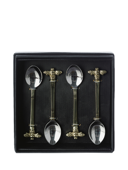 Selbrae House Gold Bee Stainless Steel Spoons, Set of 4 - view 2, Metallic