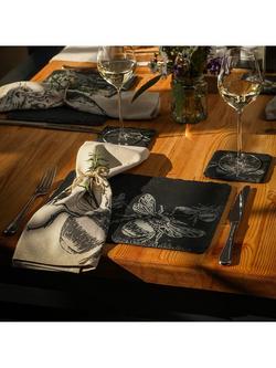 Selbrae House Bee Slate Placemat, Set of 2, Slate Grey - view 2, Slate Grey