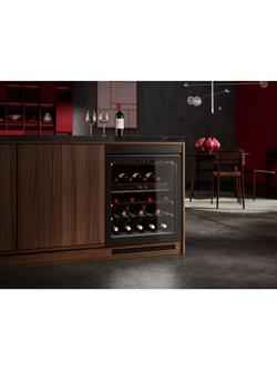 AEG 8000 NSW8D826GT Integrated Wine Cabinet, Matt Black - view 2, Matt Black