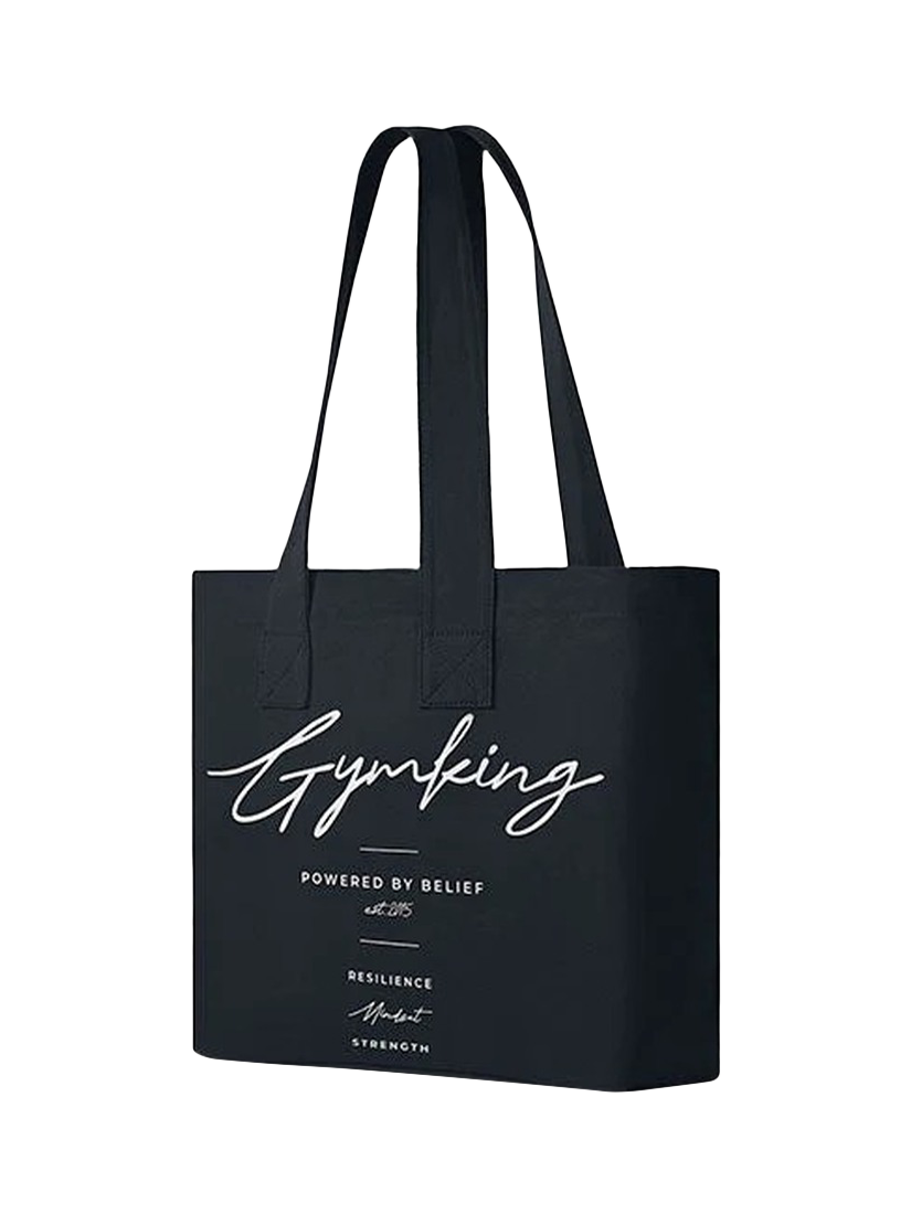 Product image 1 of 7, which shows Gym King Reset Tote Bag, Black