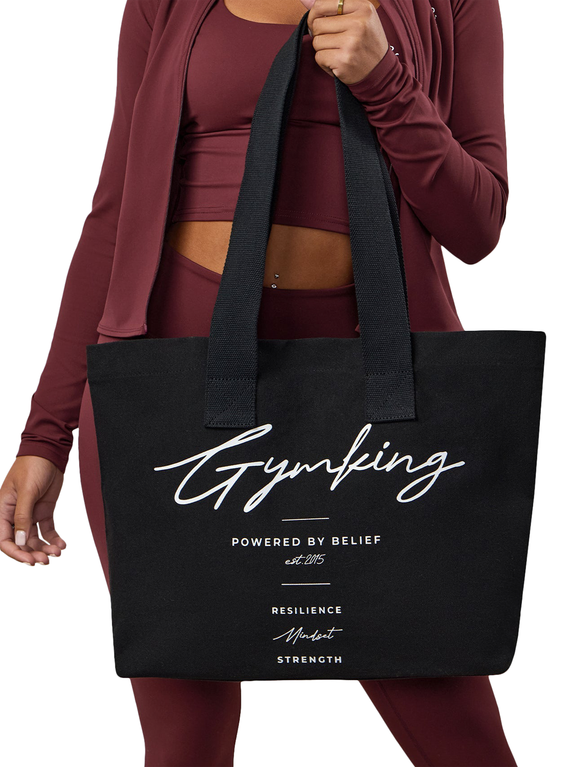 Product image 2 of 7, which shows Gym King Reset Tote Bag, Black