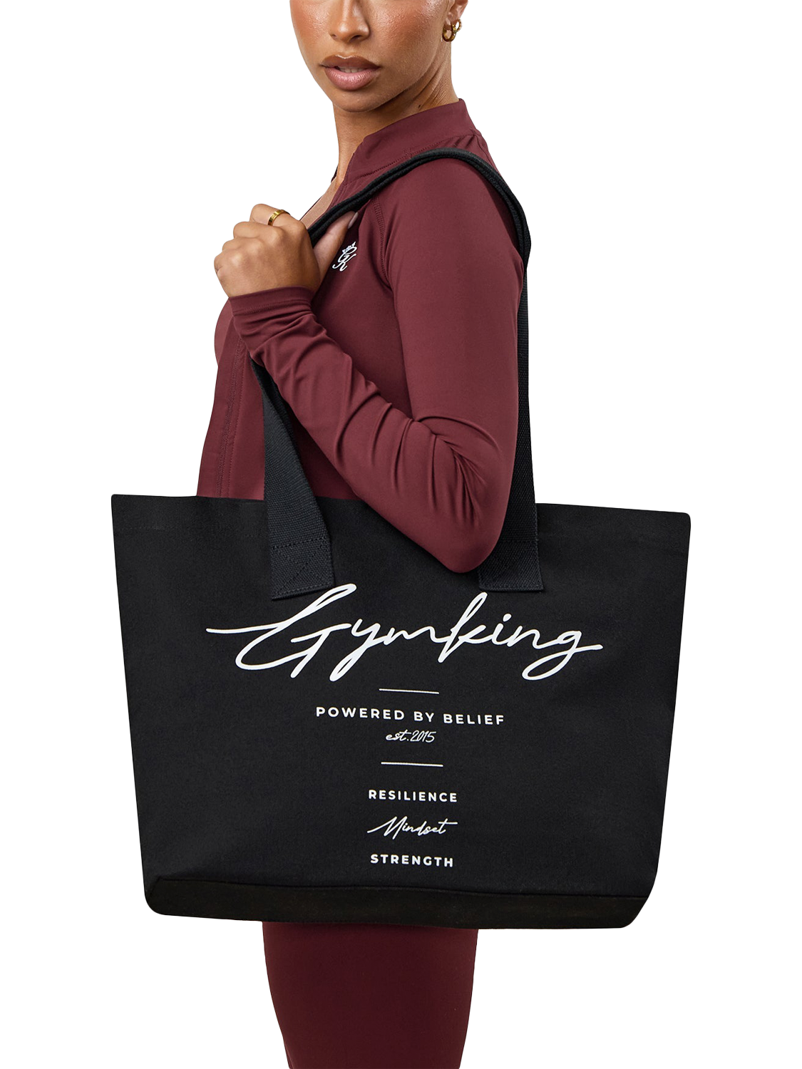 Product image 3 of 7, which shows Gym King Reset Tote Bag, Black